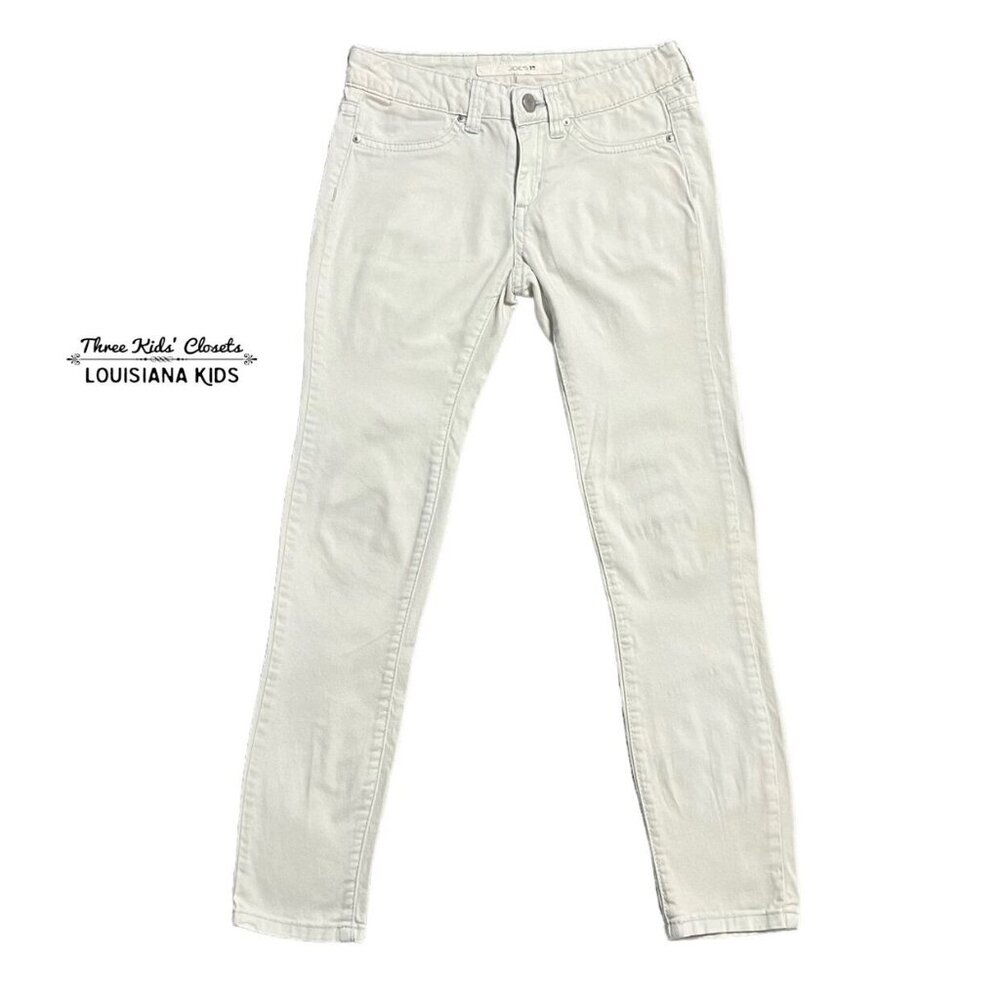 Joe's Jeans Sz 10 White With Blue Tint Jeans